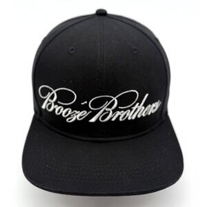 Booze Brother NYC Baseball Cap Men's Black 100% Cotton Adjustable‎ Snapback Hat